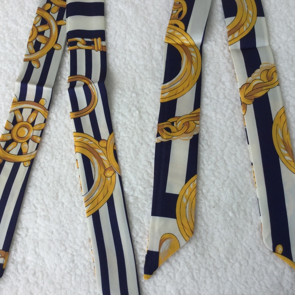 2pcs Twilly Scarves Handbag/ Handle Ribbon - Picture 7 of 11